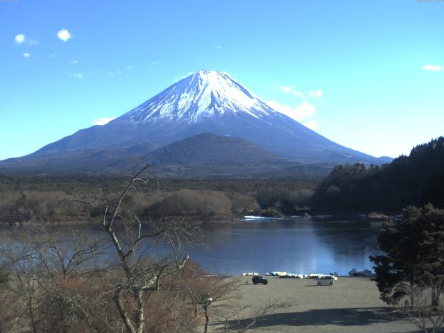 精進湖からの富士山