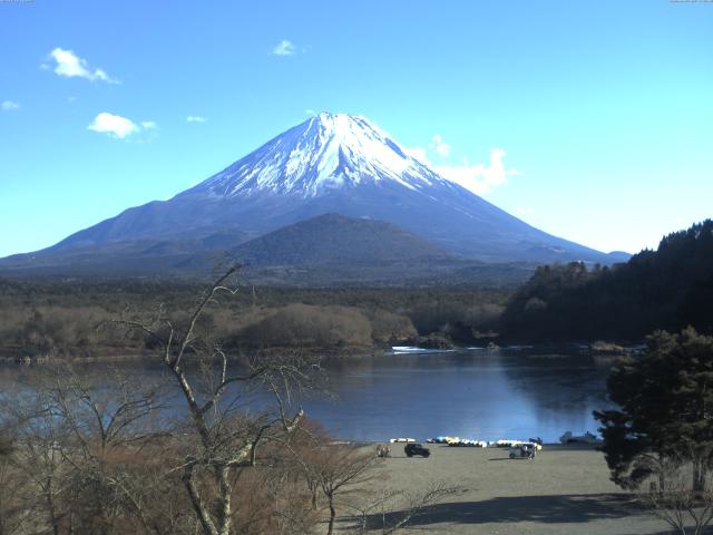 精進湖からの富士山