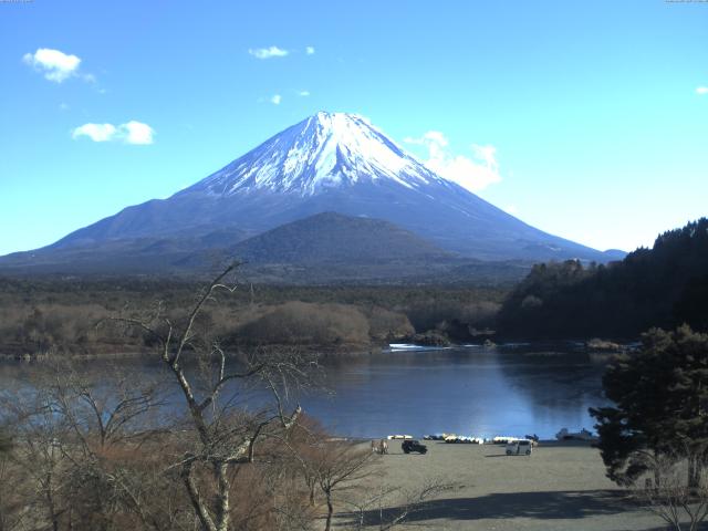 精進湖からの富士山