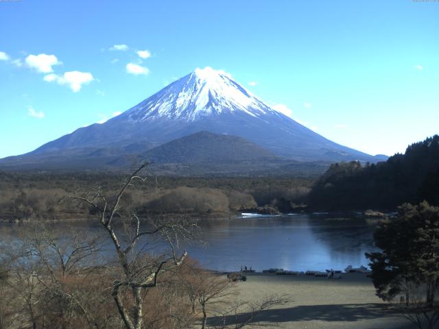 精進湖からの富士山