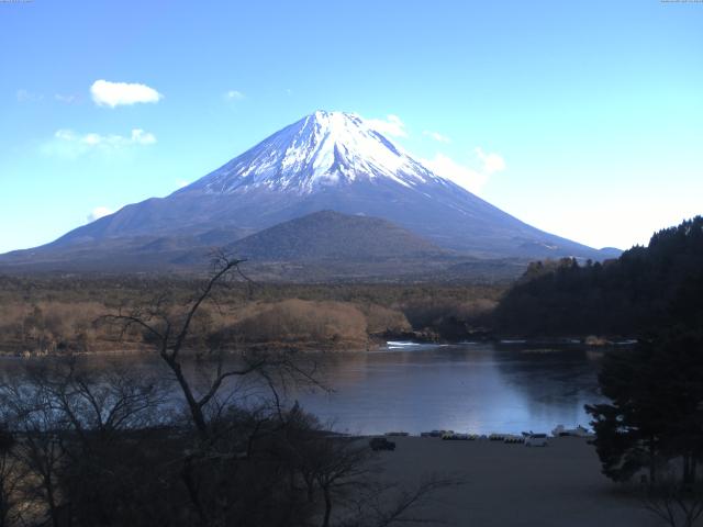精進湖からの富士山