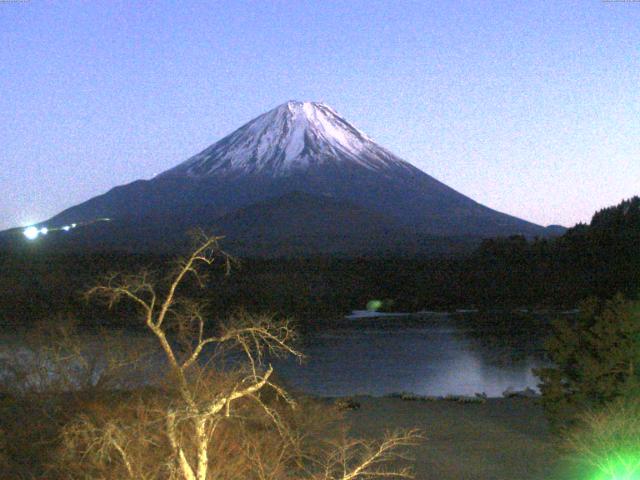 精進湖からの富士山