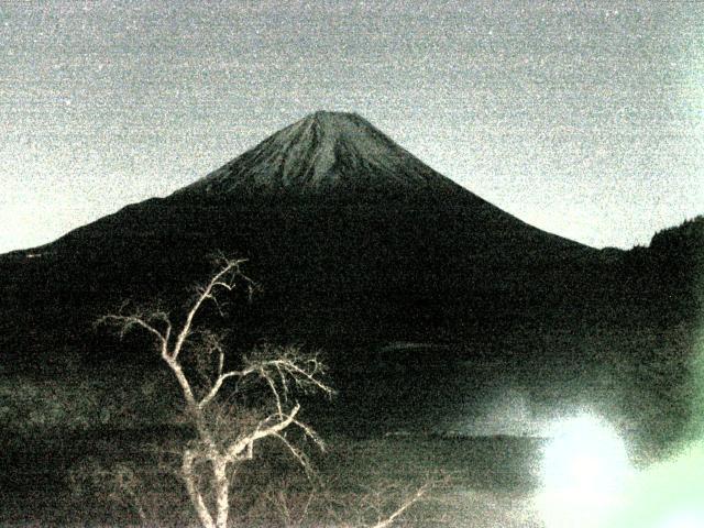 精進湖からの富士山
