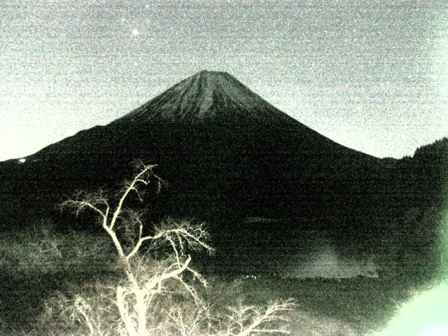 精進湖からの富士山