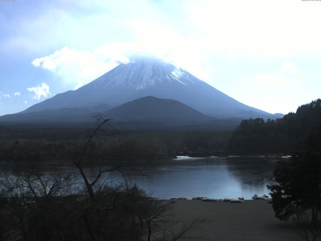 精進湖からの富士山