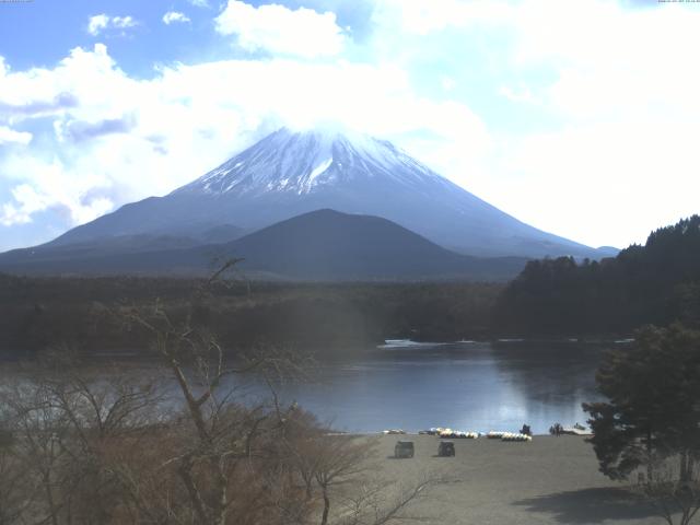精進湖からの富士山