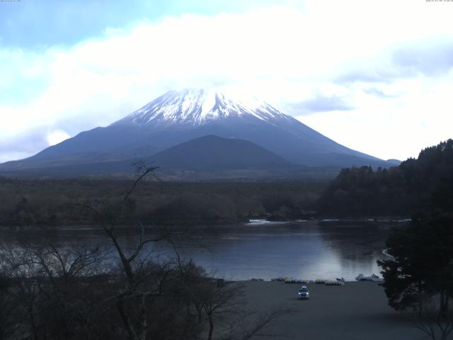 精進湖からの富士山