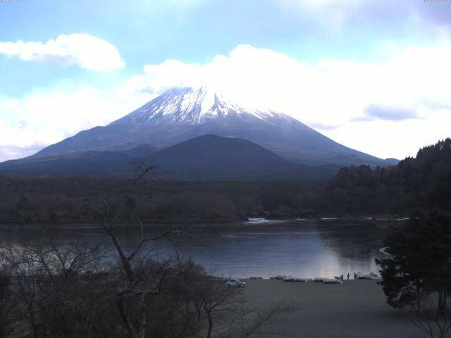 精進湖からの富士山