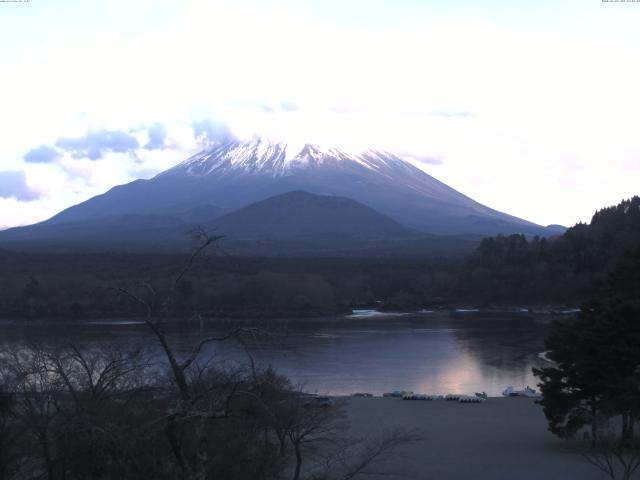 精進湖からの富士山