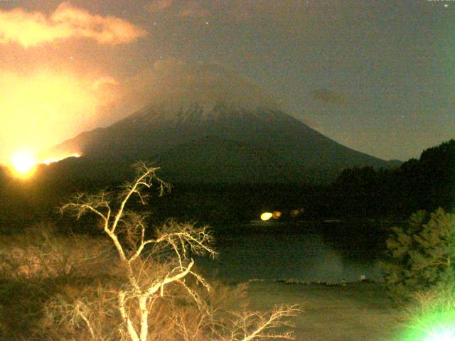精進湖からの富士山