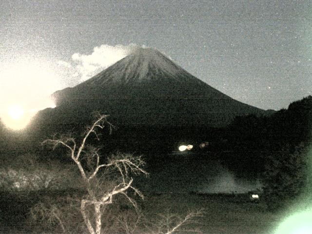 精進湖からの富士山