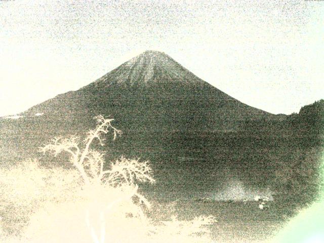 精進湖からの富士山