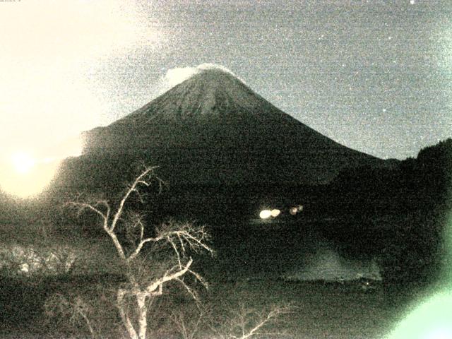 精進湖からの富士山
