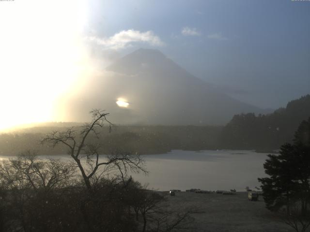 精進湖からの富士山
