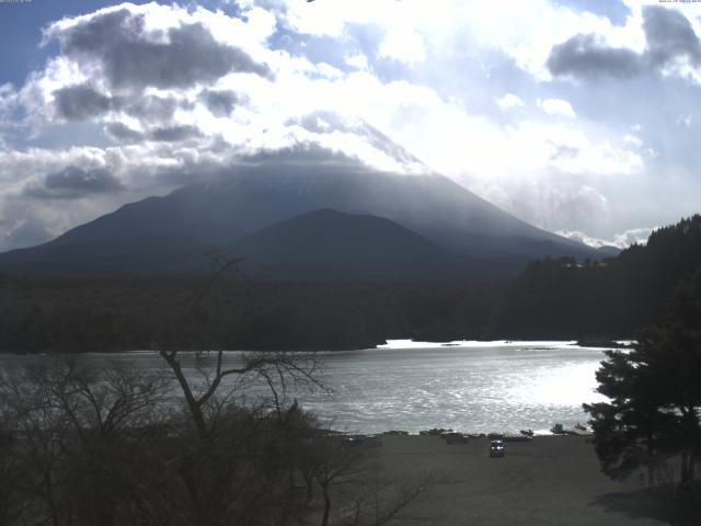 精進湖からの富士山