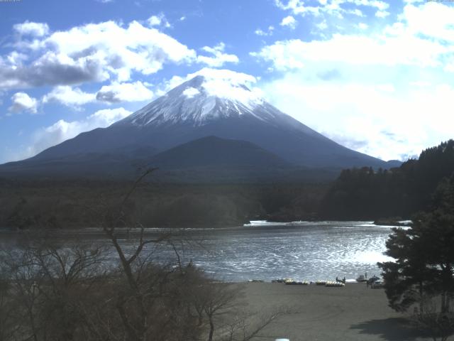 精進湖からの富士山