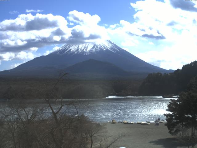精進湖からの富士山