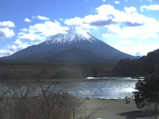 精進湖からの富士山