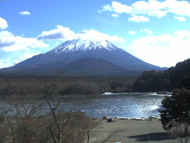 精進湖からの富士山