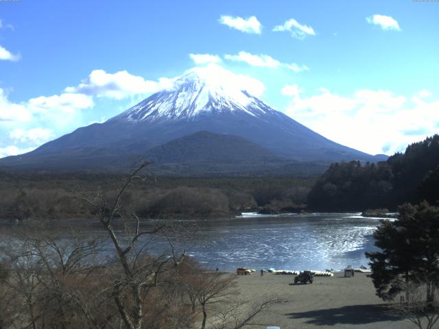 精進湖からの富士山