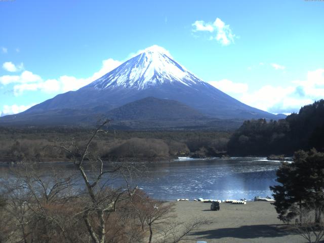 精進湖からの富士山
