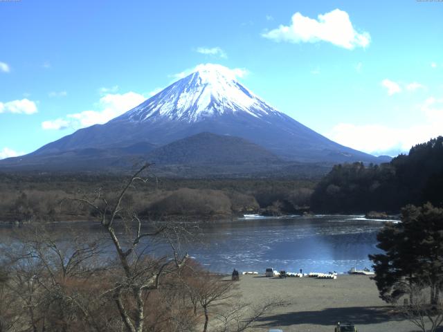 精進湖からの富士山