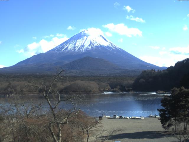精進湖からの富士山