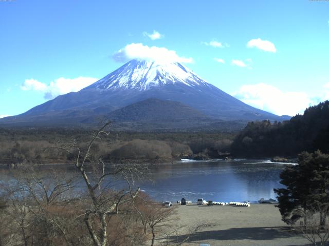 精進湖からの富士山