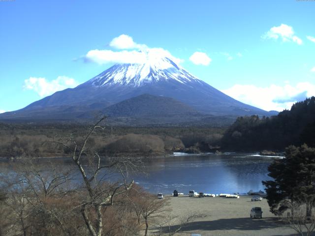 精進湖からの富士山
