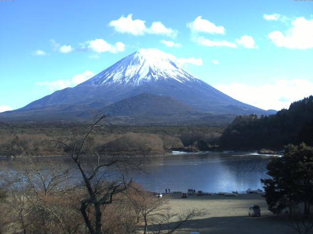 精進湖からの富士山