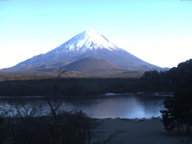 精進湖からの富士山