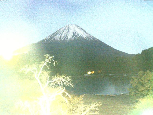精進湖からの富士山