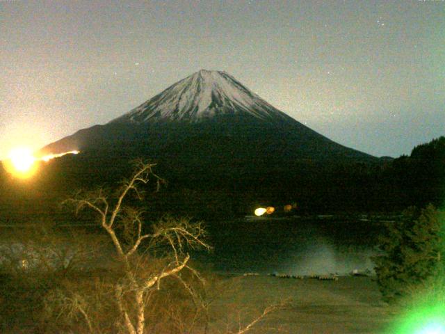 精進湖からの富士山