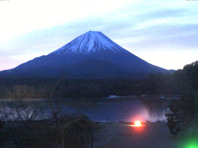 精進湖からの富士山