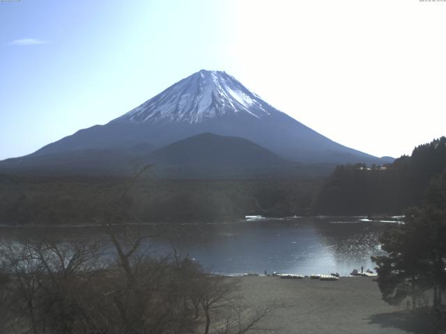 精進湖からの富士山