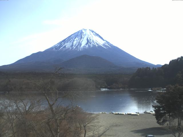 精進湖からの富士山
