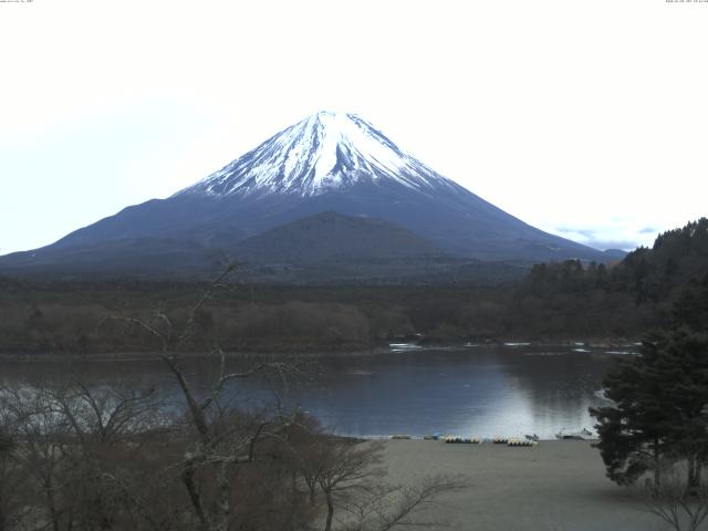 精進湖からの富士山