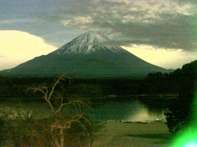 精進湖からの富士山