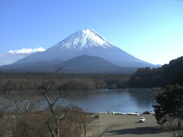精進湖からの富士山