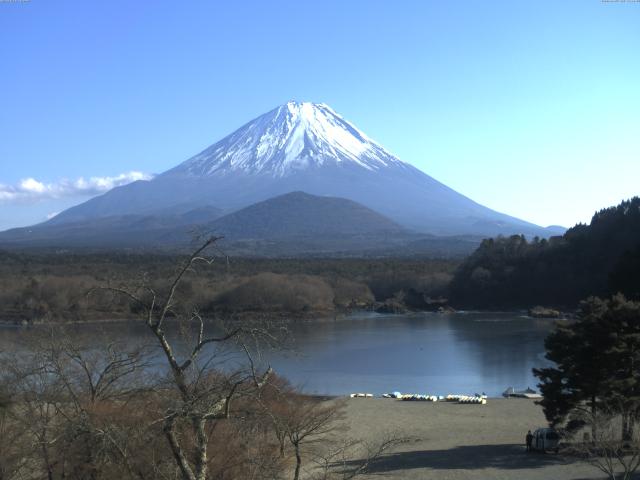 精進湖からの富士山