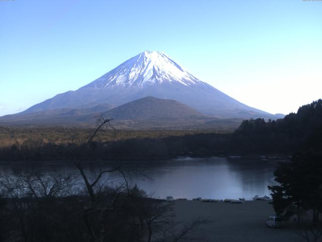 精進湖からの富士山