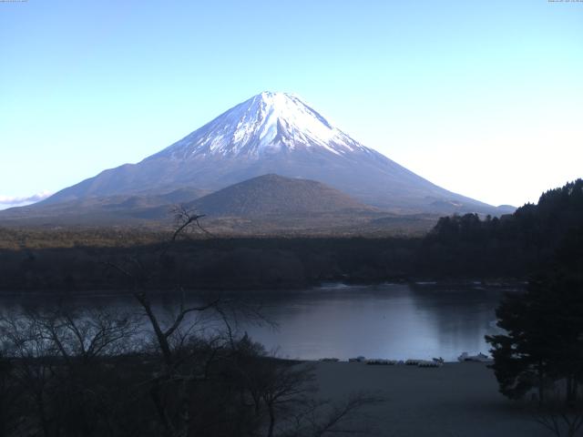 精進湖からの富士山