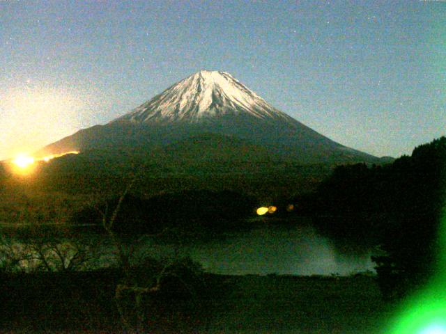 精進湖からの富士山
