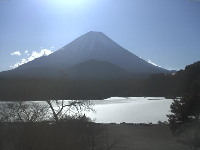 精進湖からの富士山