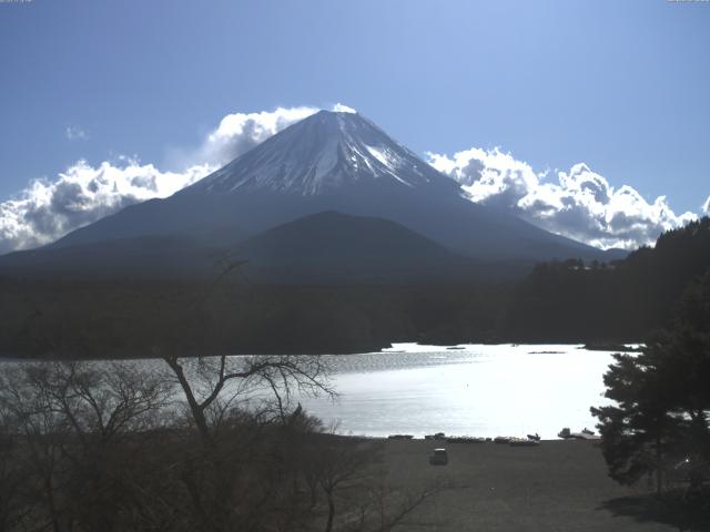 精進湖からの富士山