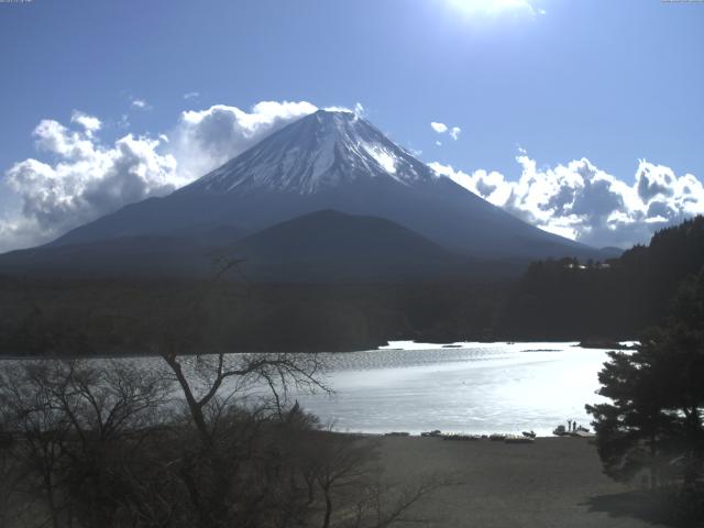 精進湖からの富士山