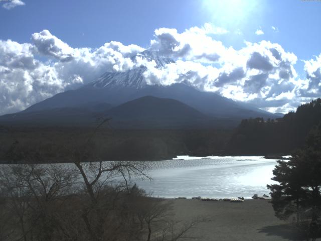 精進湖からの富士山