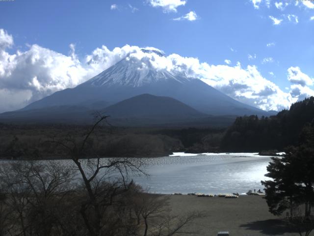 精進湖からの富士山