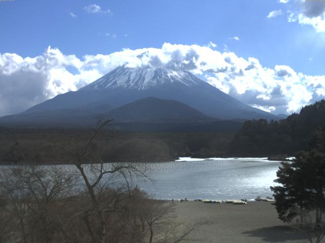 精進湖からの富士山