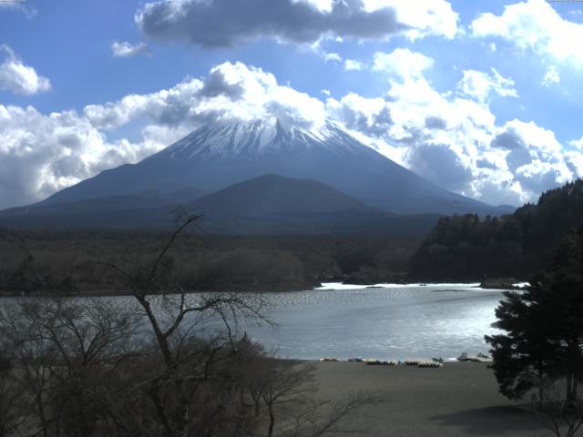 精進湖からの富士山